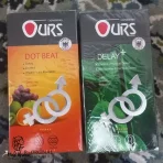 کاندوم اورز مدل +DELAY بسته 12 عددی به همراه کاندوم اورز مدل DotBeat بسته 12عددی