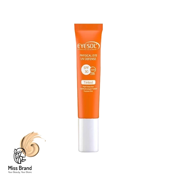 کرم ضدآفتاب رنگی آیسول SPF30 مدل TEYE مخصوص دور چشم، حجم 15 میلی‌لیتر