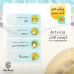 کرم ضد آفتاب بدون رنگ آرت وینا SPF 50 مدل Highly Effective ‌محافظ UVA ،UVB و PA+++، ضد حساسیت، ضد چروک و ضد پیری مناسب انواع پوست‌ حجم 50 میلی‌لیتر