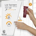 کرم ضدآفتاب و ضدلک رنگی لافارر مدل SPF40-Light، مناسب پوست‌های چرب