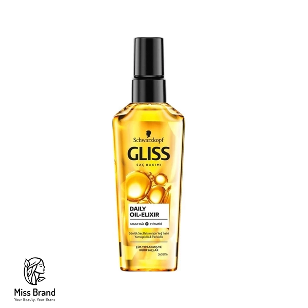 روغن آرگان ترمیم کننده مو مدل Oil-Elixir مناسب موهای خشک 75میل گلیس