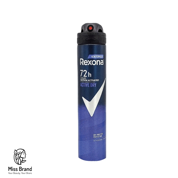 اسپری ضدتعریق رکسونا مردانه 72 ساعته مدل Active Dry