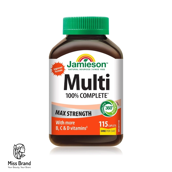 مولتی ویتامین بزرگسالان مکس استرنگ Max Strength جمیسون