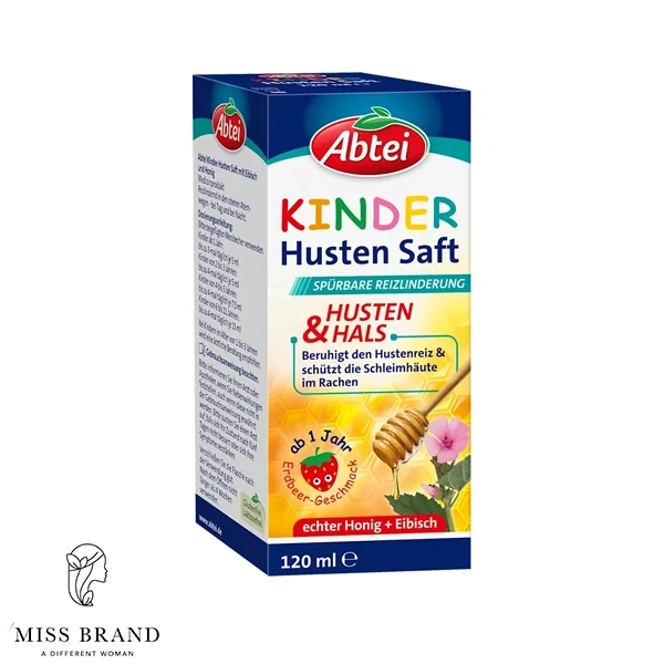 شربت سرفه کودک آبتی Abtei با طعم طبیعی عسل و آویشن