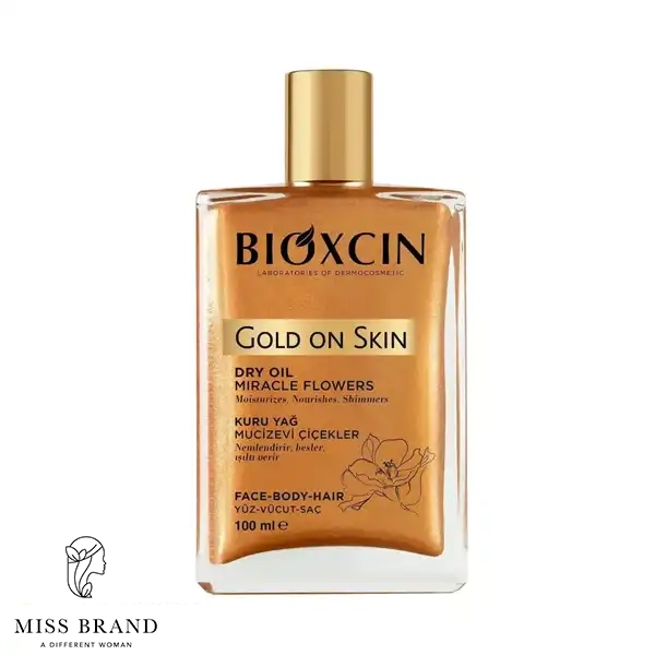 شیمر برنزه کننده بیوکسین مدل Gold on skin