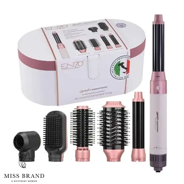 سشوار برس دار حالت دهنده مو انزو Enzo مدل EN-4133 با 6 سری