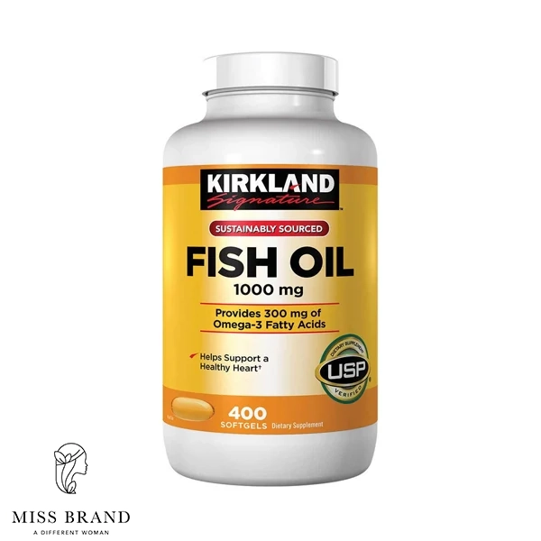 روغن ماهی کرکلند 1000 میلی گرم 400 عدد Kirkland Fish oil