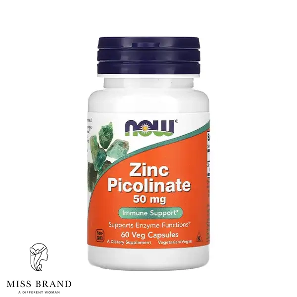 قرص زینک پیکولینات ناو NOW Foods Zinc Picolinate