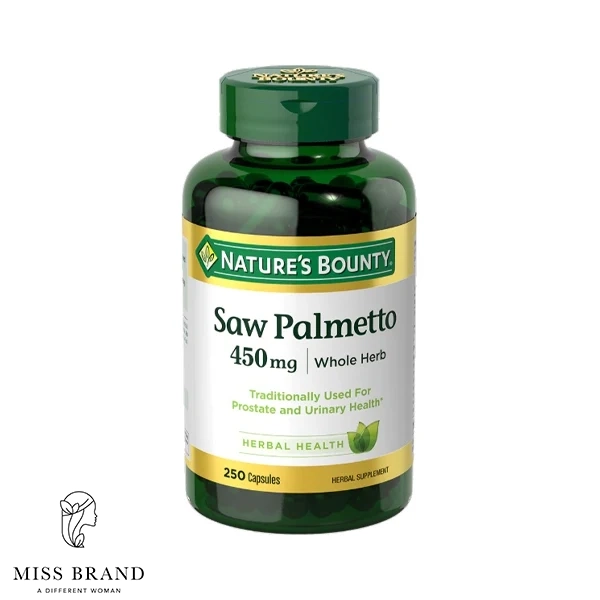 قرص عصارهٔ سرینو ریپنز Saw Palmetto 450mg نیچرز بونتی
