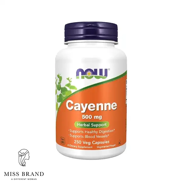 قرص کِین‌یِن (فلفل قرمز) ناو Now Foods Cayenne