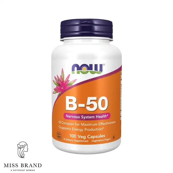 قرص ویتامین B50 ناو Now Vitamin B-50