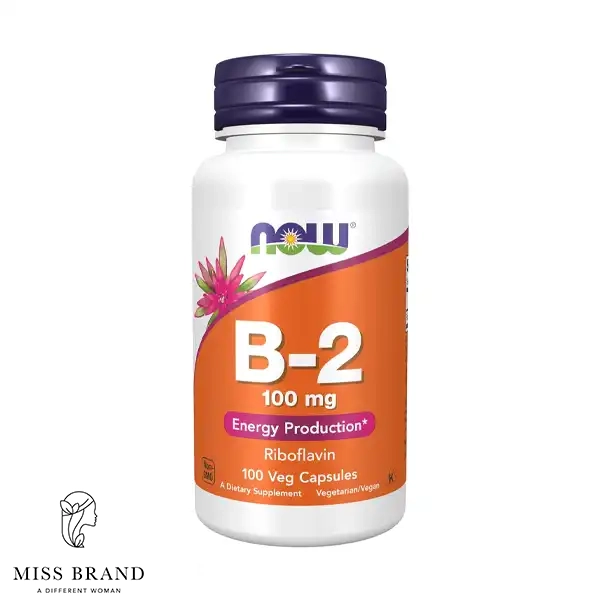 قرص ویتامین B2 ناو 100 میلی گرم 100 عدد NOW Vitamin B2