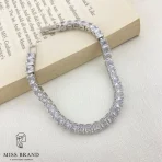دستبند زنانه تنیسی روکش رودیوم کد 6