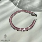 دستبند زنانه تنیسی استیل کد 10